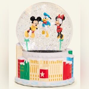 Limited Edition Disney Balloon LED Snow Globe- Mickey, Donald, & Minnie NIB